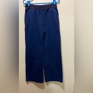 Under armour navy blue loose boot cut sweat pants size medium